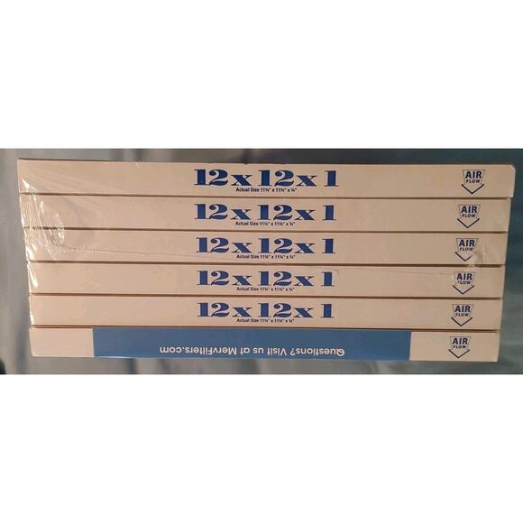 Simply 12x12x1 Air Filter, MERV 8, MPR 600, 6 Pack, Furnace Air Filter for HVAC - Picture 5 of 5